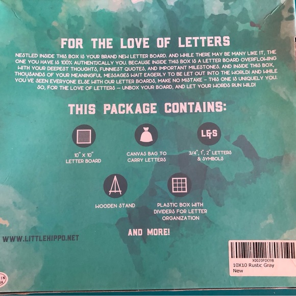 Little Hippo Letter Board - Picture 7 of 7